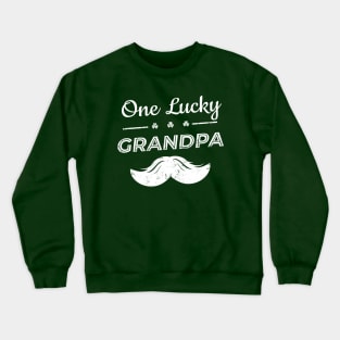 One Lucky Grandpa - St Patricks Day Gift Crewneck Sweatshirt